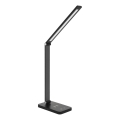 Brilagi - Dimbare aanraakgevoelige LED-tafellamp met draadloos QI-opladen MODO CHARGE LED/7W/5V 3000/4000/6000K zwart
