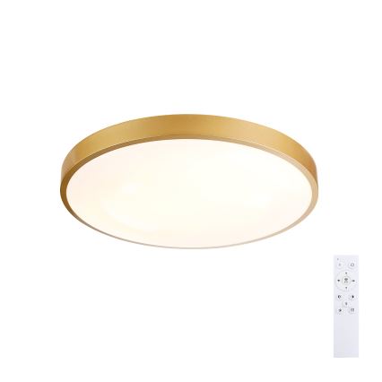 Brilagi - dimbare LED-plafondlamp GLASS POOL DOUBLE LED/48W/230V 3000-6000K 40 cm goudkleurig + afstandsbediening