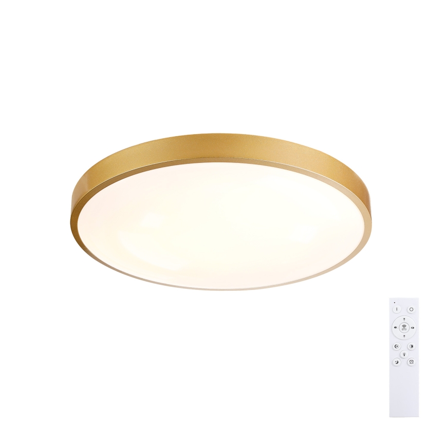 Brilagi - dimbare LED-plafondlamp GLASS POOL DOUBLE LED/48W/230V 3000-6000K 40 cm goudkleurig + afstandsbediening