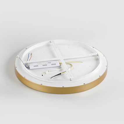 Brilagi - dimbare LED-plafondlamp GLASS POOL DOUBLE LED/48W/230V 3000-6000K 40 cm goudkleurig + afstandsbediening