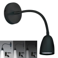 Brilagi - Dimbare kleine LED Wandlamp LED/4W/230V zwart