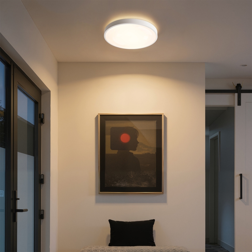 Brilagi - LED-dimbare plafondlamp GLASS POOL DOUBLE LED/48W/230V 3000-6000K 40 cm wit + afstandsbediening