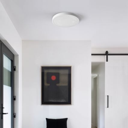 Brilagi - LED-dimbare plafondlamp GLASS POOL DOUBLE LED/48W/230V 3000-6000K 40 cm wit + afstandsbediening