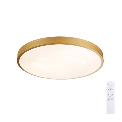 Brilagi - Dimbare LED-plafondlamp GLASS POOL DOUBLE LED/60W/230V 3000-6000K 50 cm goudkleurig + afstandsbediening