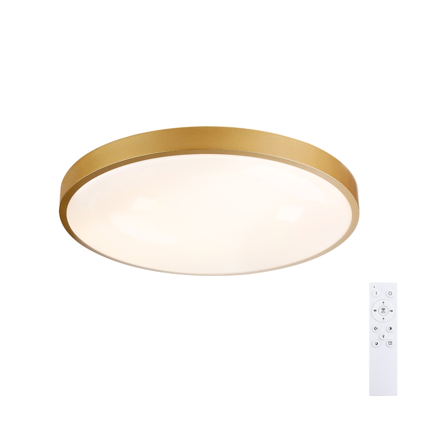 Brilagi - Dimbare LED-plafondlamp GLASS POOL DOUBLE LED/60W/230V 3000-6000K 50 cm goudkleurig + afstandsbediening
