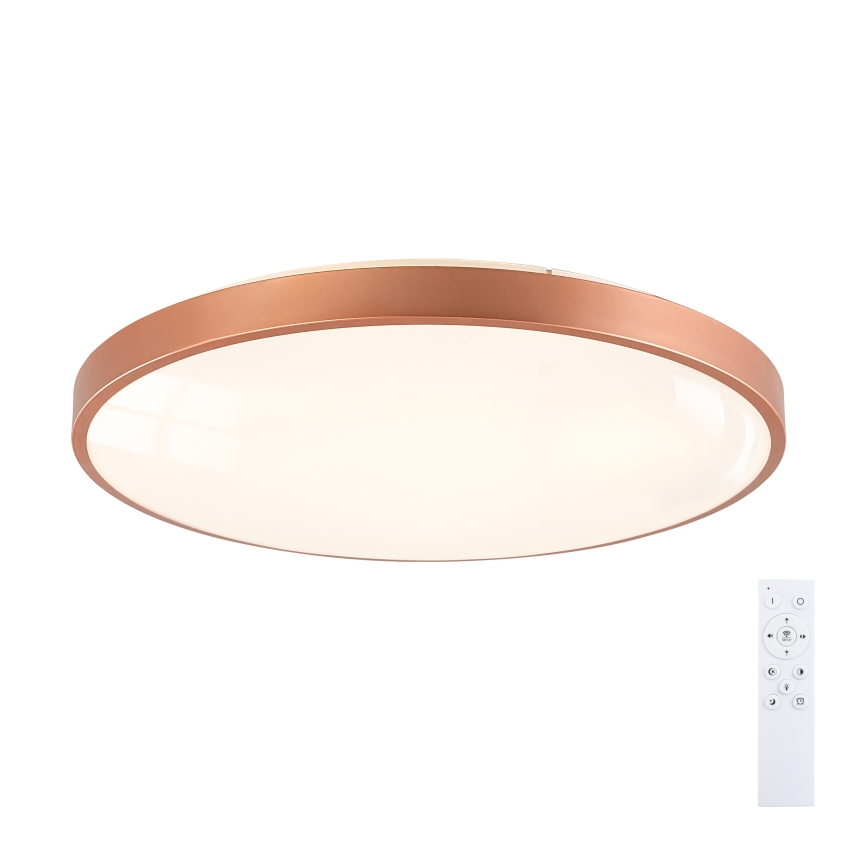BRILAGI - dimbare LED-plafondlamp GLASS POOL DOUBLE LED/80W/230V Ø 60 cm koper + afstandsbediening