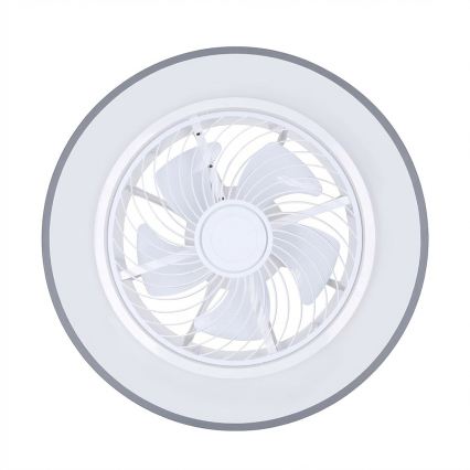 Brilagi - Dimbare LED-plafondlamp met ventilator LED/38W/230V 3000-6500K Ø 50 cm grijs + afstandsbediening