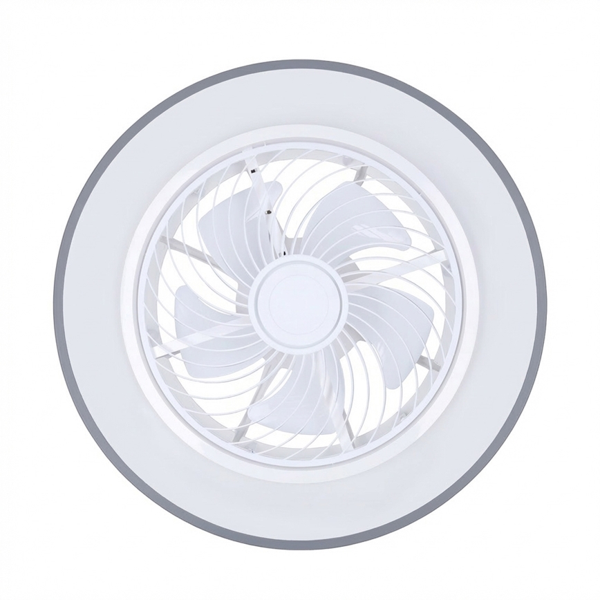 Brilagi - Dimbare LED-plafondlamp met ventilator LED/38W/230V 3000-6500K Ø 50 cm grijs + afstandsbediening