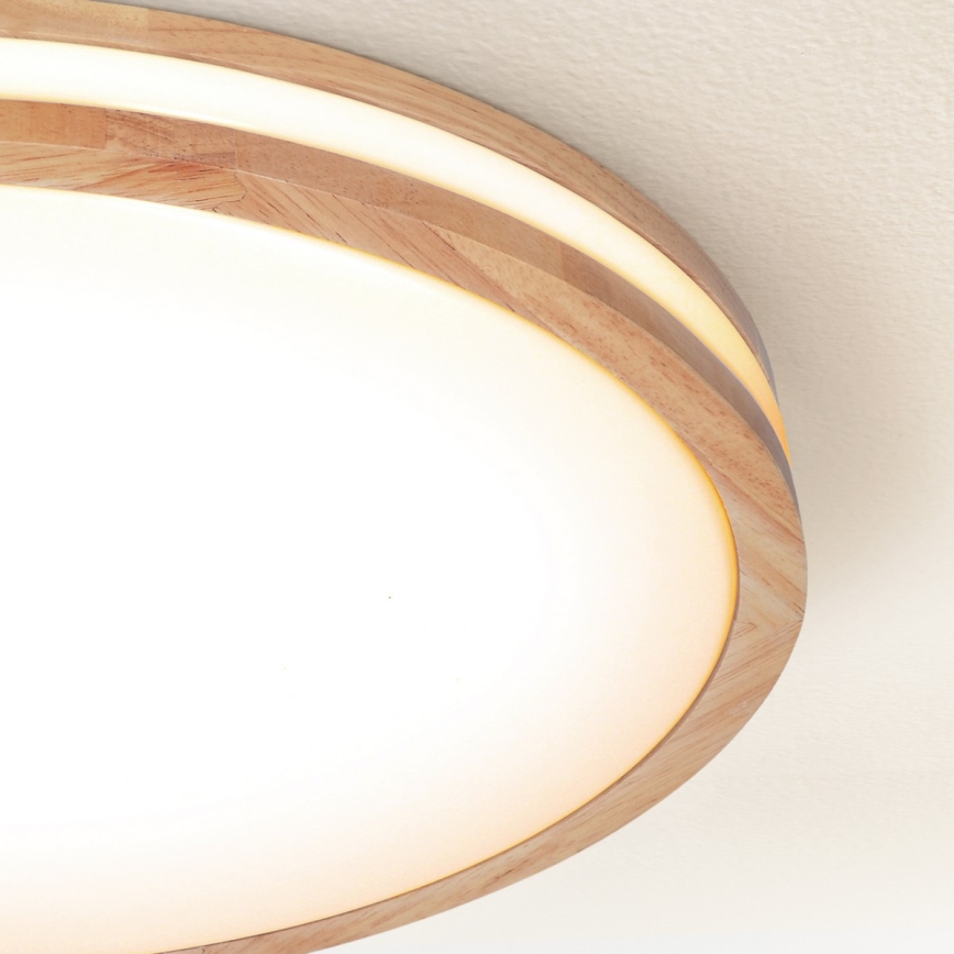 Brilagi - Dimbare LED-plafondlamp MOLINA LED/60W/230V 3000-6500K eiken Ø58 cm + afstandsbediening