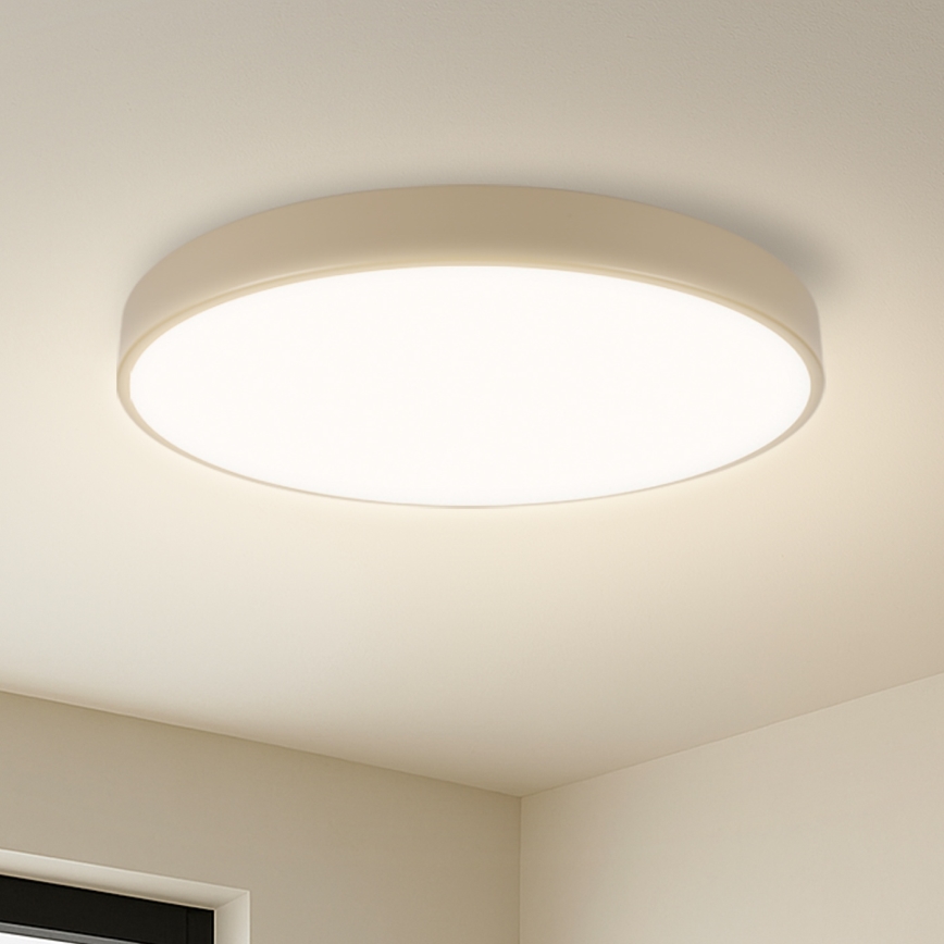 Brilagi - Dimbare LED-plafondlamp POOL SMART LED/60W/230V 3000–6000K Ø 50 cm Wi-Fi Tuya beige + afstandsbediening
