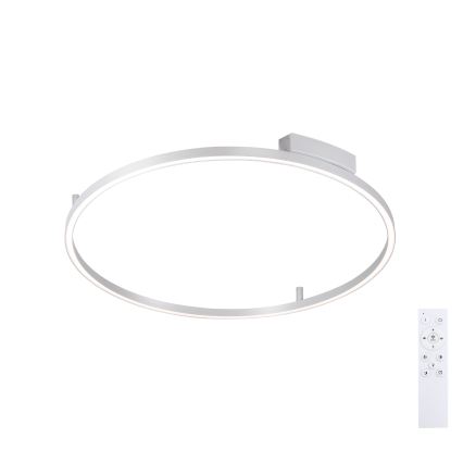 Brilagi - LED dimbare plafondlamp PORTOFINO LED/60W/230V 3000-6000K Ø 80 cm zilver + afstandsbediening