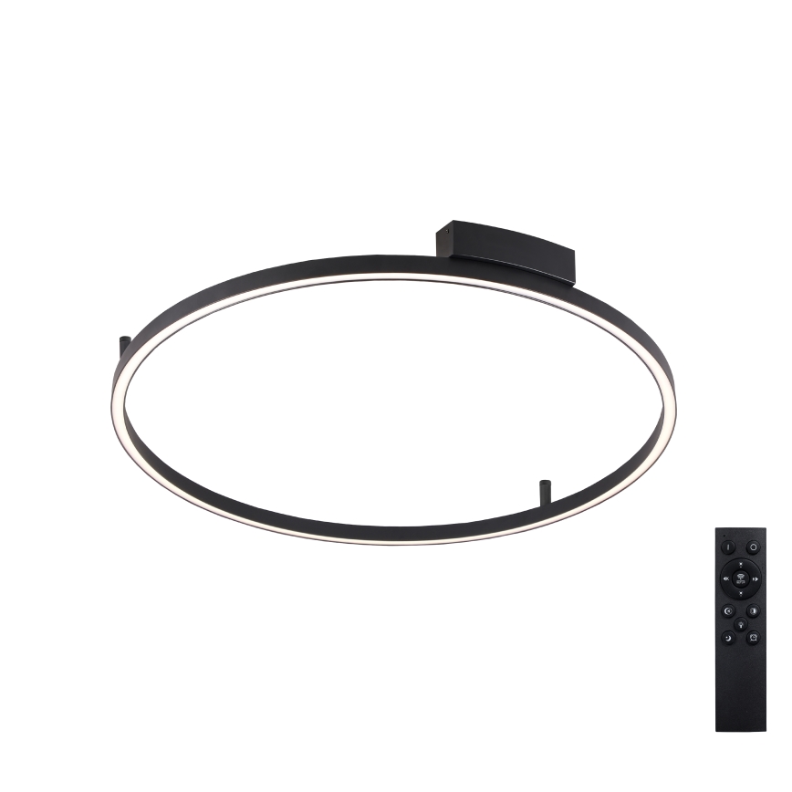 Brilagi - Dimbare LED-plafondlamp PORTOFINO LED/60W/230V 3000-6000K Ø 80 cm zwart + afstandsbediening