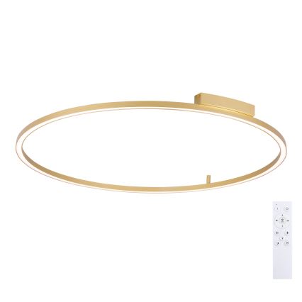 Brilagi - Dimbare LED-plafondlamp PORTOFINO LED/85W/230V 3000–6000K Ø 120 cm goud + afstandsbediening