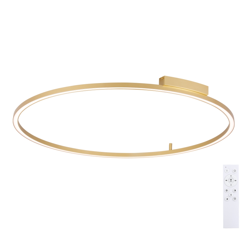 Brilagi - Dimbare LED-plafondlamp PORTOFINO LED/85W/230V 3000–6000K Ø 120 cm goud + afstandsbediening