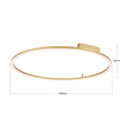 Brilagi - Dimbare LED-plafondlamp PORTOFINO LED/85W/230V 3000–6000K Ø 120 cm goud + afstandsbediening
