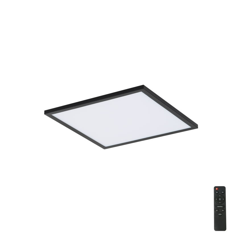 Brilagi - LED-dimbare plafondlamp SLIMFRAME LED/25W/230V 30x30 cm 3000-6000K zwart + afstandsbediening