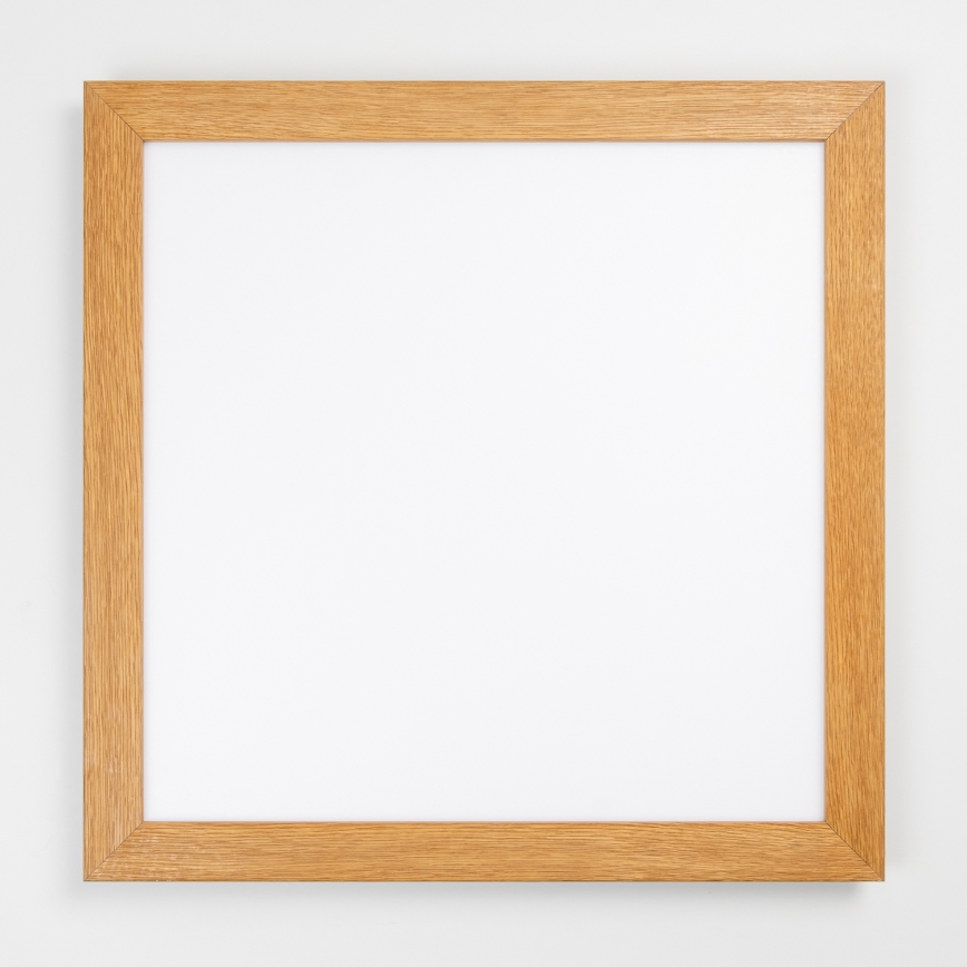 Brilagi - Dimbare SLIMFRAME WOOD LED-plafondlamp LED/58W/230V 64x64 cm 3000-6000K bruin + afstandsbediening
