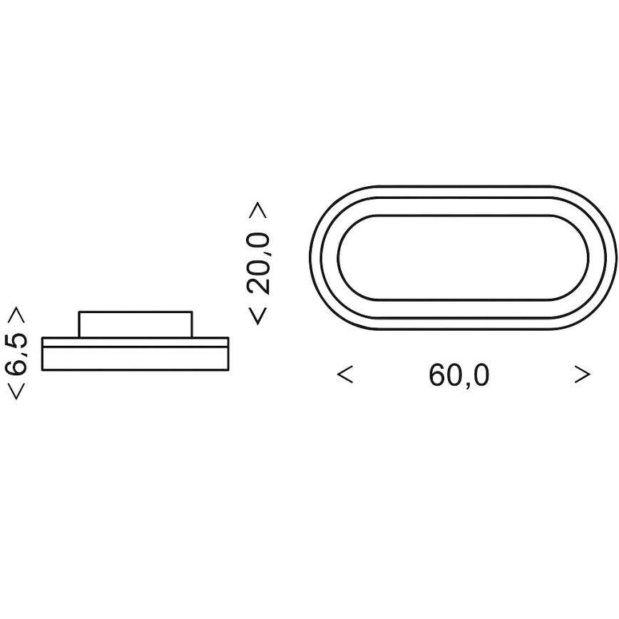 Brilagi - Dimbare LED-plafondlamp TRIVARO LED/85W/230V 3000-6000K 20x60 cm + afstandsbediening