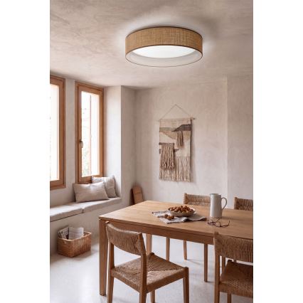 Brilagi - Dimbare LED-plafondlamp VELVET SMARTIX LED/24W/230V 3000-6000K Ø 45 cm beige Wi-Fi Tuya Beacon + afstandsbediening
