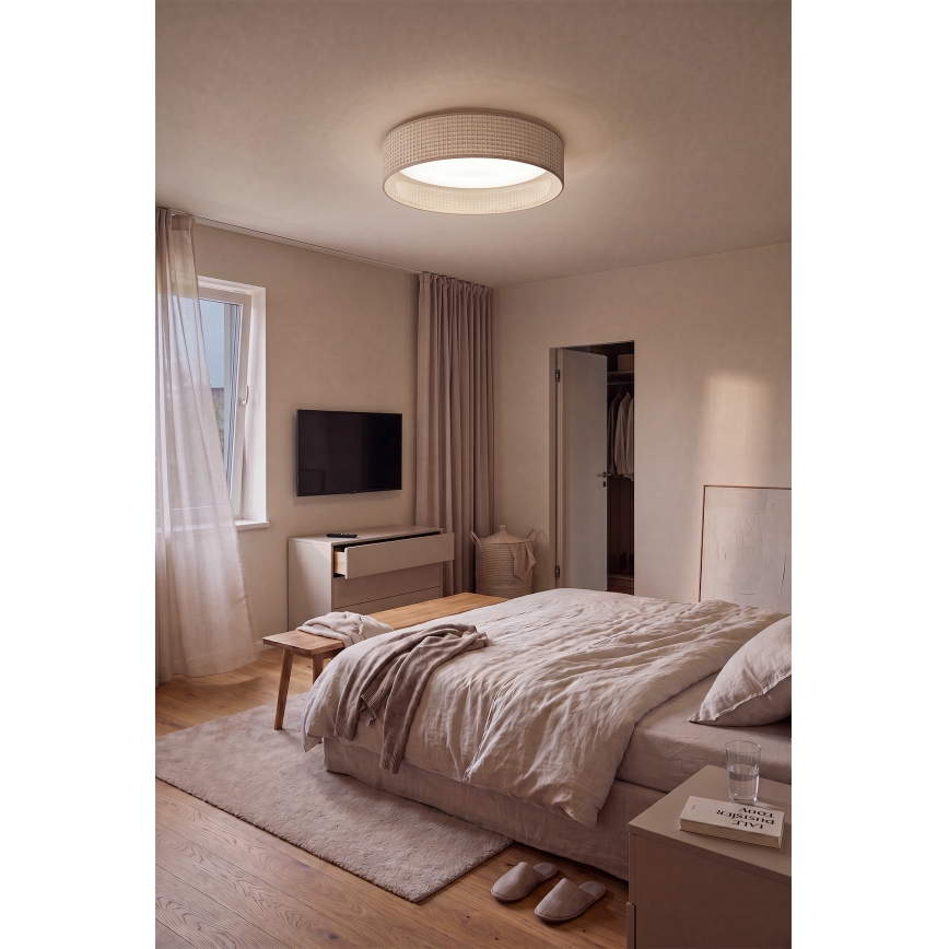 Brilagi - LED-dimbare plafondlamp VELVET SMART VARI LED/36W/230V 3000-6500K Ø 55 cm beige + afstandsbediening