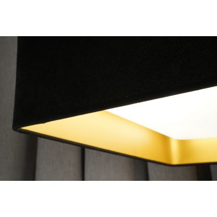 Brilagi - dimbare LED-plafondlamp VELVET SQUARE LED/24W/230V 43x43 cm 3000/4000/6500K + met afstandsbediening zwart