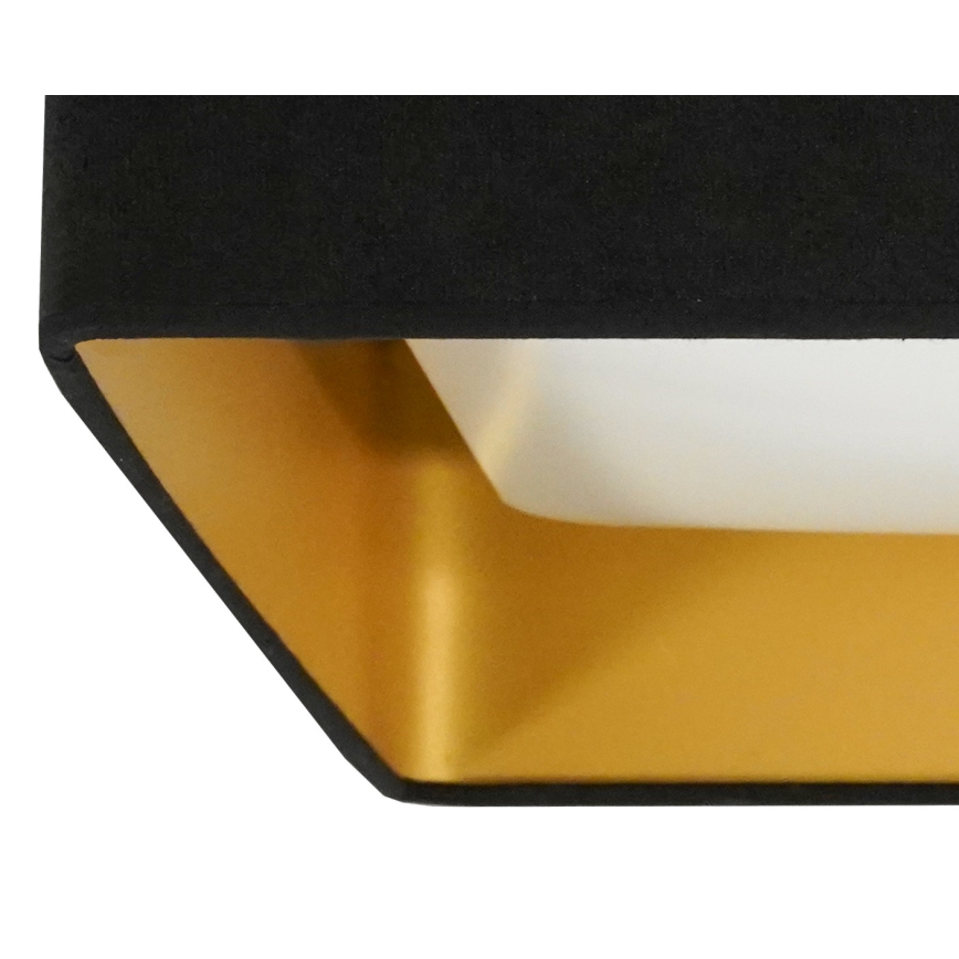 Brilagi - dimbare LED-plafondlamp VELVET SQUARE LED/24W/230V 43x43 cm 3000/4000/6500K + met afstandsbediening zwart