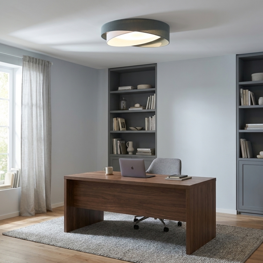 BRILAGI - LED dimbare plafondlamp VELVET TWIST LED/36W/230V 3000-6000K Ø 65 cm Wi-Fi Tuya Beacon groen/wit + afstandsbediening