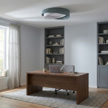 BRILAGI - LED dimbare plafondlamp VELVET TWIST LED/36W/230V 3000-6000K Ø 65 cm Wi-Fi Tuya Beacon groen/wit + afstandsbediening