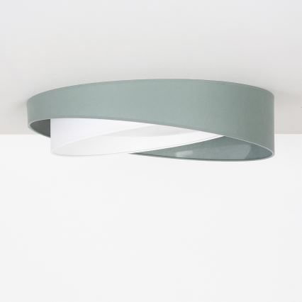 BRILAGI - LED dimbare plafondlamp VELVET TWIST LED/36W/230V 3000-6000K Ø 65 cm Wi-Fi Tuya Beacon groen/wit + afstandsbediening