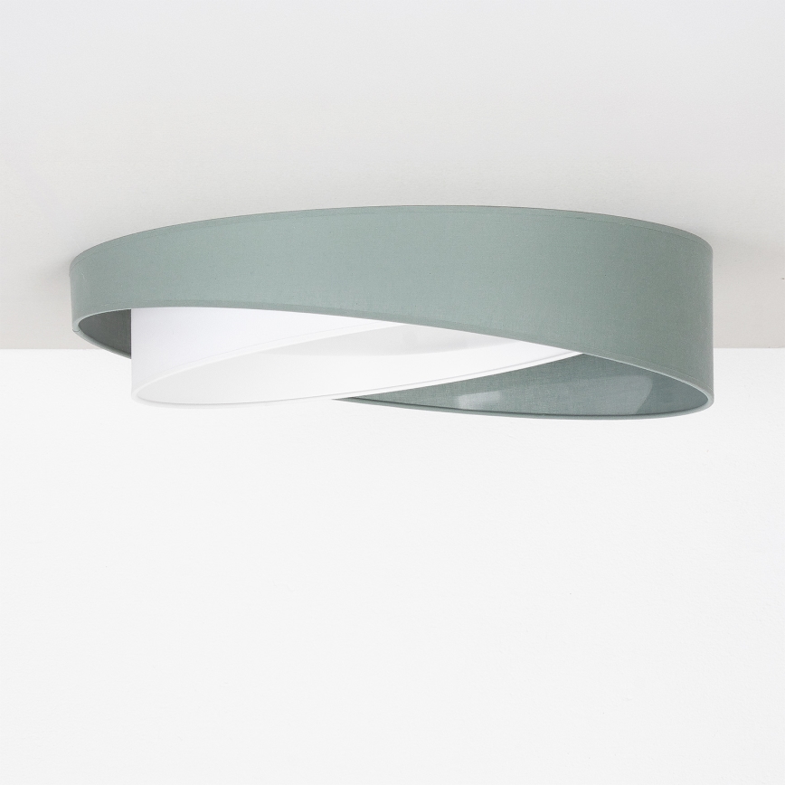 BRILAGI - LED dimbare plafondlamp VELVET TWIST LED/36W/230V 3000-6000K Ø 65 cm Wi-Fi Tuya Beacon groen/wit + afstandsbediening
