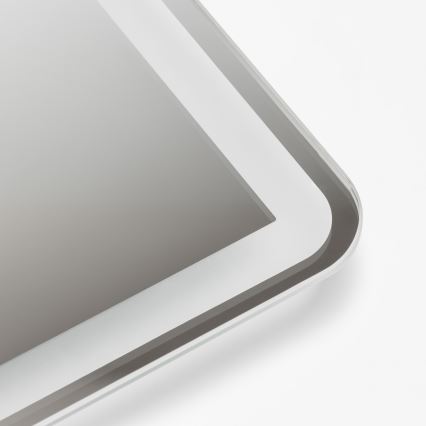 Brilagi - LED-dimbare verwarmde badkamerspiegel met randverlichting BELLA LED/19W/230V 60x90 cm 3000/4000/6500K IP44 CRI 90