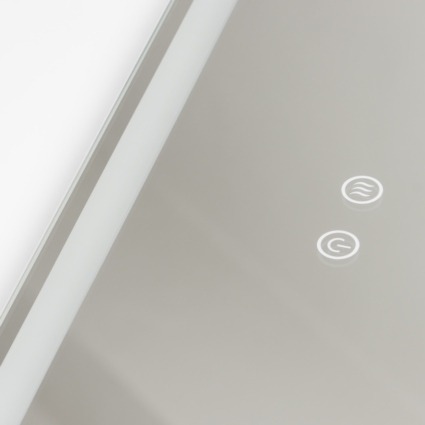 Brilagi - LED-dimbare verwarmde badkamerspiegel met randverlichting BELLA LED/19W/230V 60x90 cm 3000/4000/6500K IP44 CRI 90