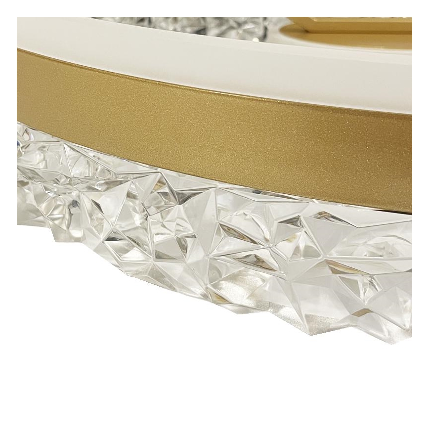 Brilagi - Dimbare LED bevestigde hanglamp LED/86W/230V 3000-6500K goud + afstandsbediening