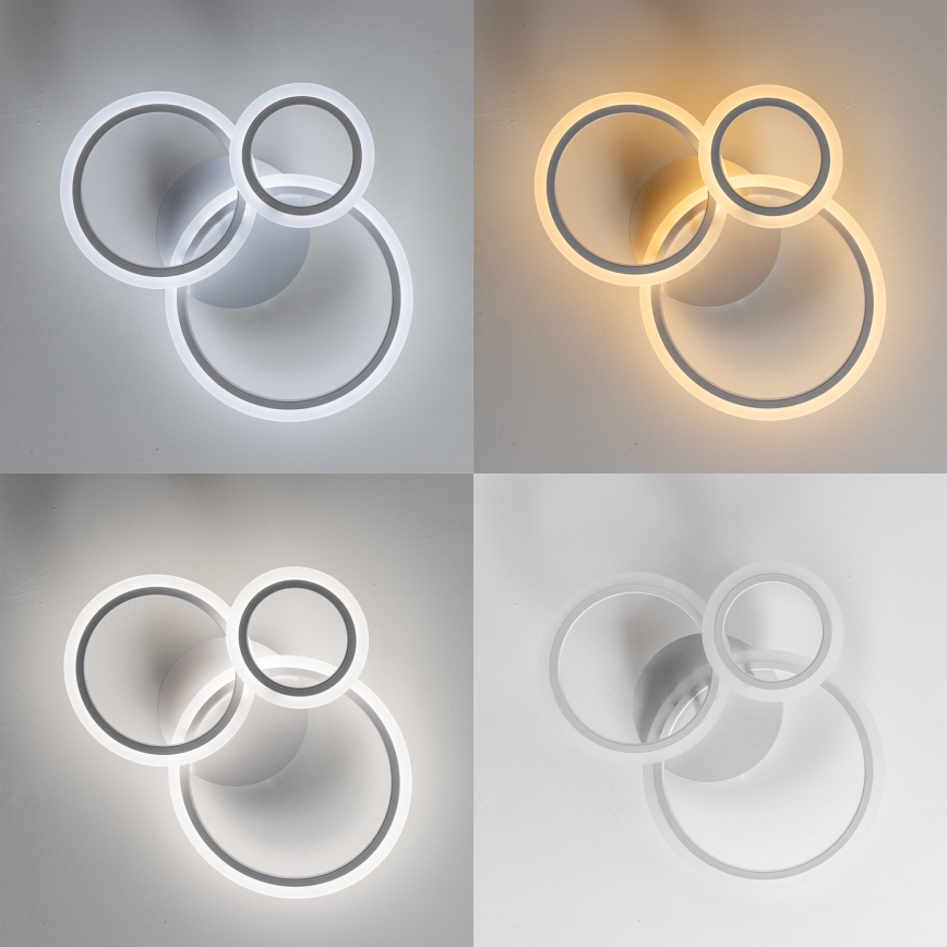 Brilagi - Dimbare LED bevestigde hanglamp ORBITS LED/40W/230V 3000-6500K wit + afstandsbediening