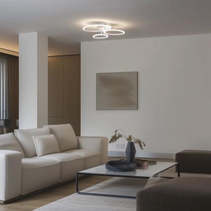 Brilagi - Dimbare LED bevestigde hanglamp ORBITS LED/40W/230V 3000-6500K wit + afstandsbediening