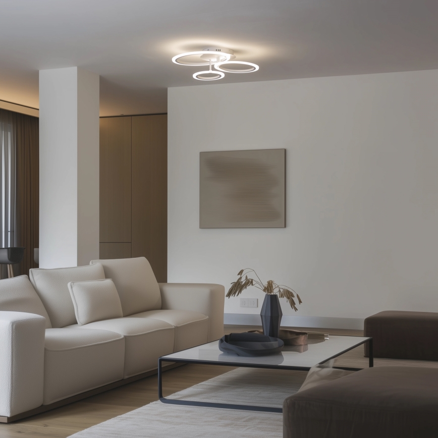 Brilagi - Dimbare LED bevestigde hanglamp ORBITS LED/40W/230V 3000-6500K wit + afstandsbediening