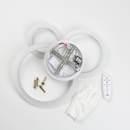 Brilagi - Dimbare LED bevestigde hanglamp ORBITS LED/40W/230V 3000-6500K wit + afstandsbediening
