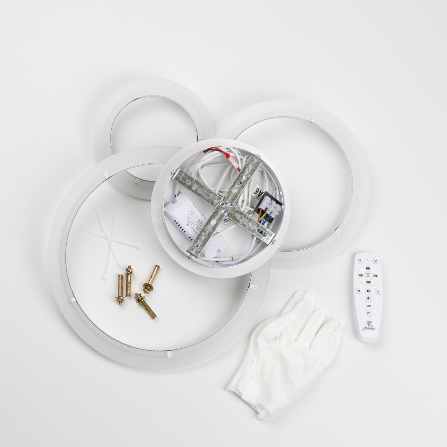 Brilagi - Dimbare LED bevestigde hanglamp ORBITS LED/40W/230V 3000-6500K wit + afstandsbediening