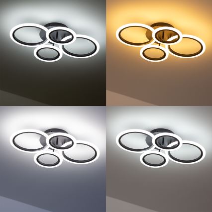 Brilagi - Dimbare LED bevestigde hanglamp ORBITS LED/50W/230V 3000-6500K + afstandsbediening