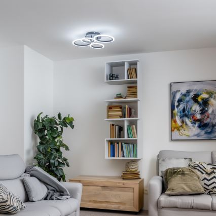 Brilagi - Dimbare LED bevestigde hanglamp ORBITS LED/50W/230V 3000-6500K + afstandsbediening