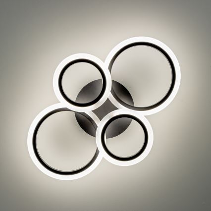 Brilagi - Dimbare LED bevestigde hanglamp ORBITS LED/50W/230V 3000-6500K antraciet + afstandsbediening