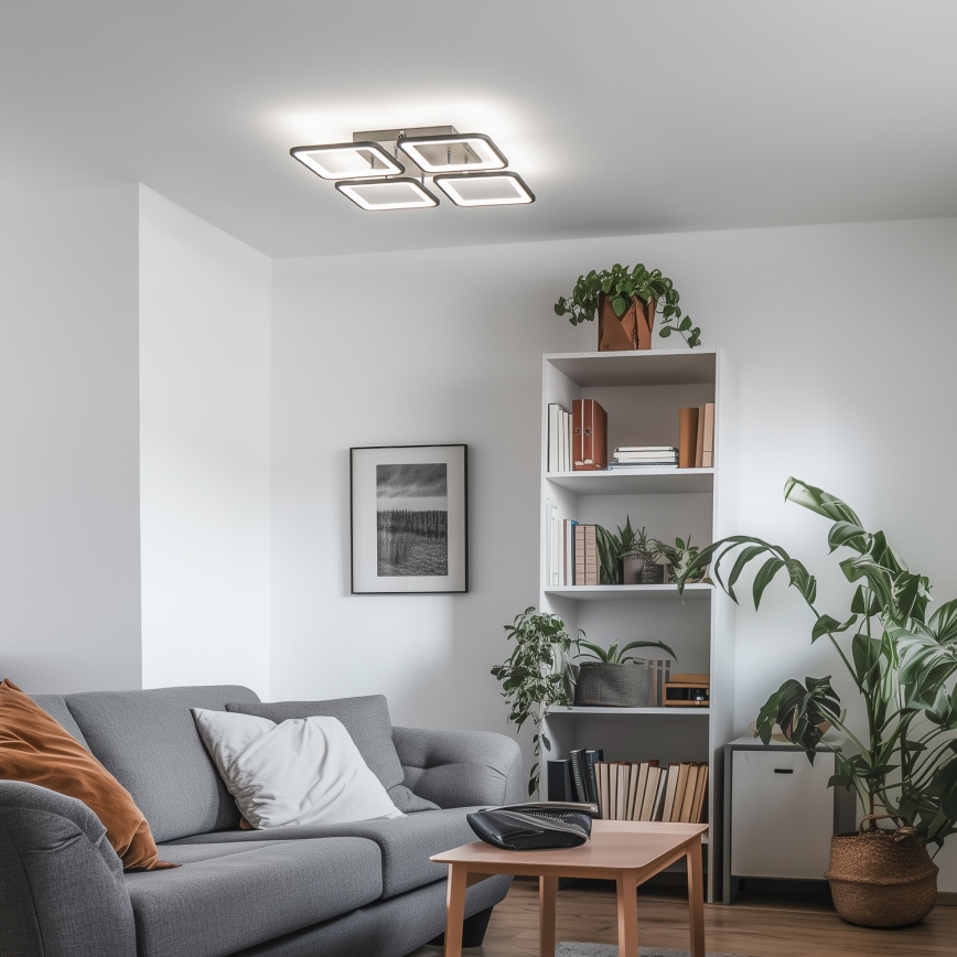 Brilagi - Dimbare LED bevestigde hanglamp SQUARED LED/85W/230V 3000-6500K + afstandsbediening