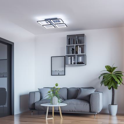 Brilagi - Dimbare LED bevestigde hanglamp SQUARED LED/85W/230V 3000-6500K + afstandsbediening