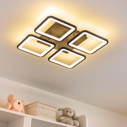 Brilagi - Dimbare LED bevestigde hanglamp SQUARED LED/85W/230V 3000-6500K + afstandsbediening