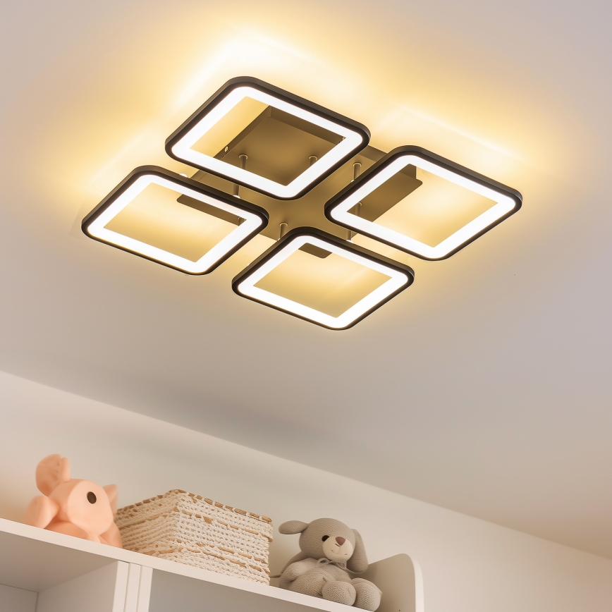 Brilagi - Dimbare LED bevestigde hanglamp SQUARED LED/85W/230V 3000-6500K + afstandsbediening