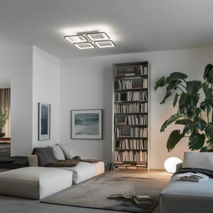 Brilagi - Dimbare LED bevestigde hanglamp SQUARED LED/85W/230V 3000-6500K + afstandsbediening
