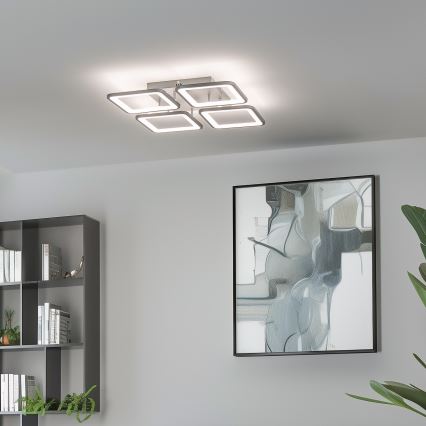 Brilagi - Dimbare LED bevestigde hanglamp SQUARED LED/85W/230V 3000-6500K + afstandsbediening