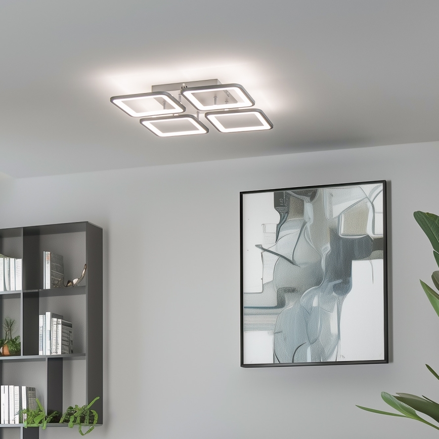 Brilagi - Dimbare LED bevestigde hanglamp SQUARED LED/85W/230V 3000-6500K + afstandsbediening