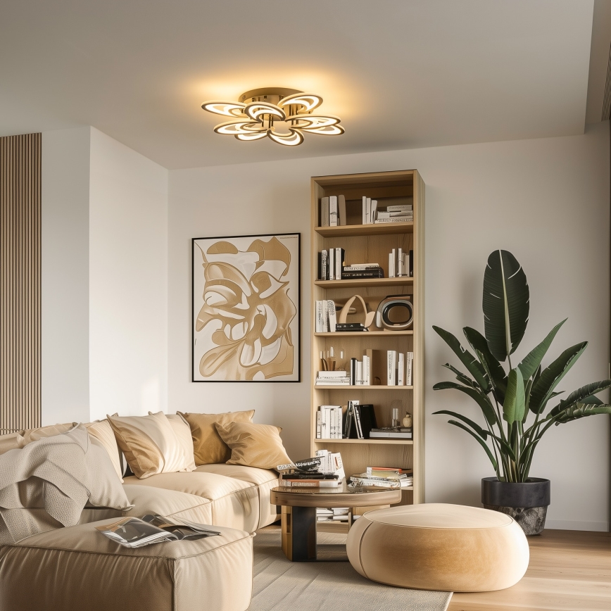 Brilagi - Dimbare LED bevestigde hanglamp TWIST LED/125W/230V 3000-6500K + afstandsbediening