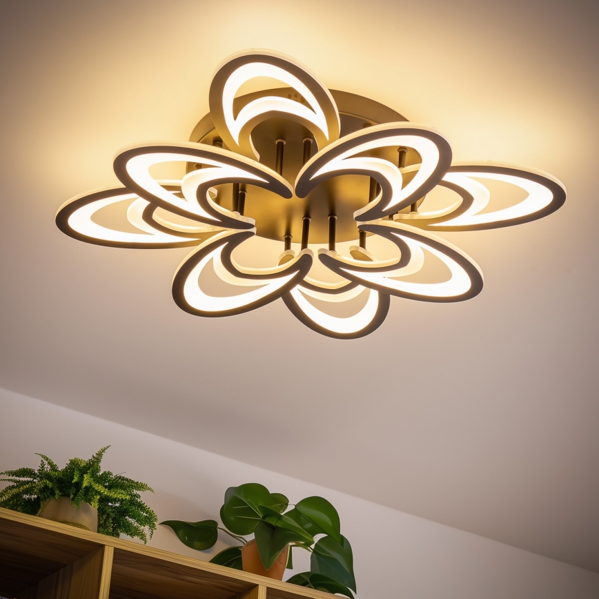 Brilagi - Dimbare LED bevestigde hanglamp TWIST LED/125W/230V 3000-6500K + afstandsbediening